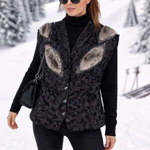Vintage Persian Lamb Vest with Chinchilla Insets – New York Designer